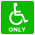 wheelchair only (or designated?) pictogram