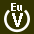 White V in white circle with Eu above.svg