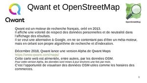 Qwant map et OSM