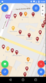 Main interface and OpenStreetMap map.