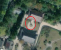 2/2 The same pagoda (historic=memorial) which leaves a shadow on the ground allowing it to be distinguished. The pavilions nearby are typical of Buddhist architecture (Maxar satellite imagery).