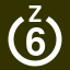 File:White 6 in white circle with Z above.svg