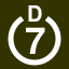 File:White 7 in white circle with D above.svg