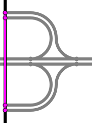 Motorway junction - crossing road