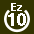 White 10 in white circle with Ez above.svg