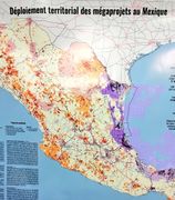 Carte murale du Mexique produite par GeoComunes