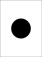 File:Trail-marking-white.black dot.svg