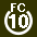 White 10 in white circle with FC above.svg