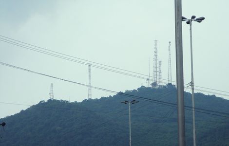 Antenas del Cerro Vidoño en Puerto La Cruz Edo. Anzoátegui.