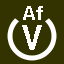 File:White V in white circle with Af above.svg