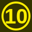 File:Yellow 10 in yellow circle.svg