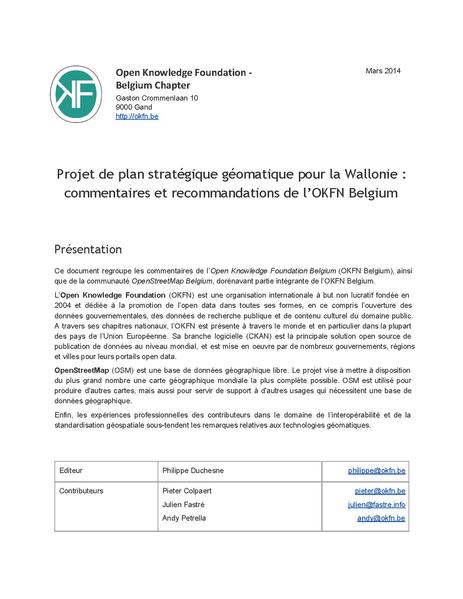 File:Belgian OSM contributor Opinion to plan stratégique geomatique wallonne.pdf