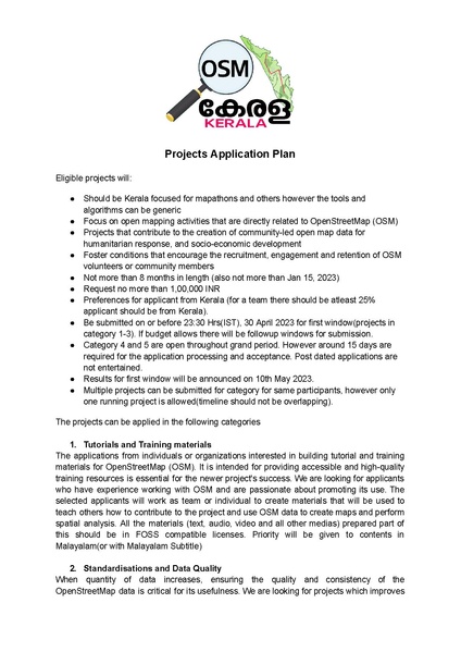 File:Booster Grant Projects Application OSMKerala.pdf