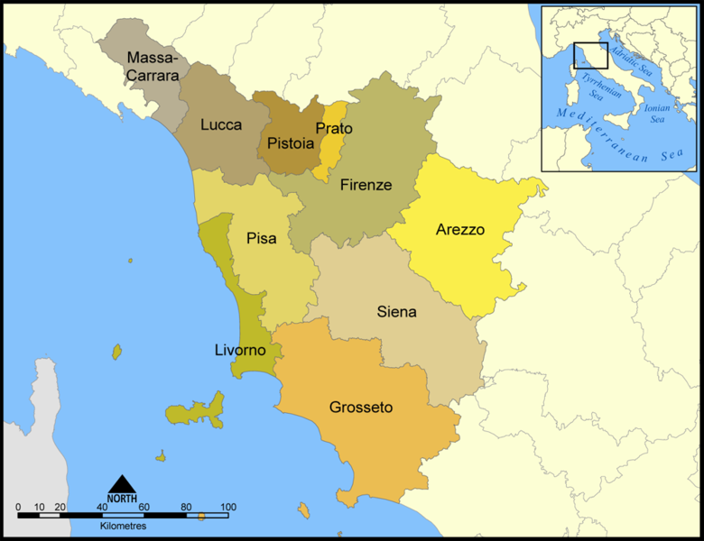 File:Provinces of Tuscany map.png