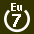 White 7 in white circle with Eu above.svg