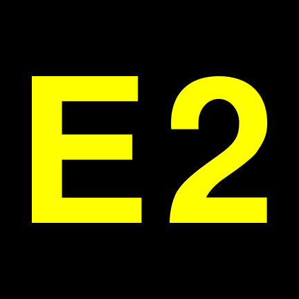 File:E2 black yellow.svg