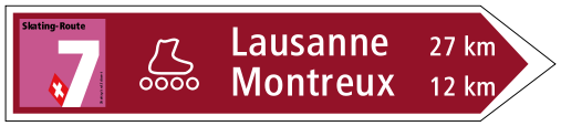 typical route sign