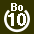 White 10 in white circle with Bo above.svg