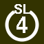 File:White 4 in white circle with SL above.svg