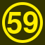 File:Yellow 59 in yellow circle.svg
