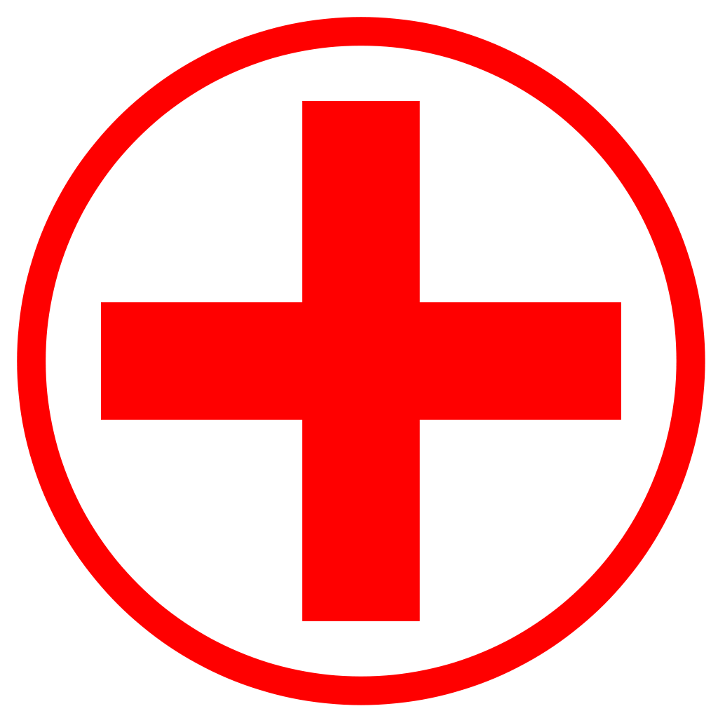 Большой красный крест