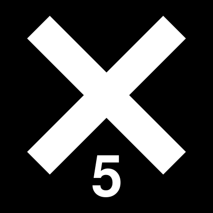 File:X5 black white.svg
