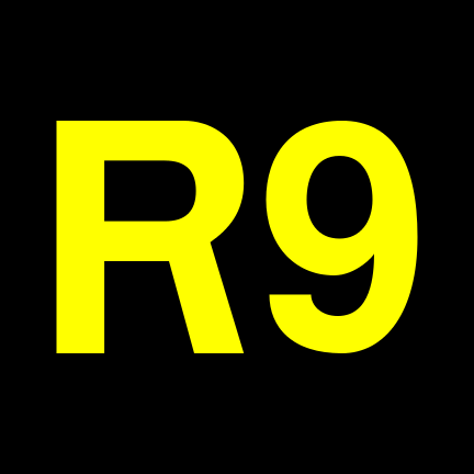 File:R9 black yellow.svg