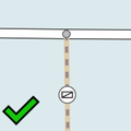 Correct: gate near the intersection of a path and a highway.