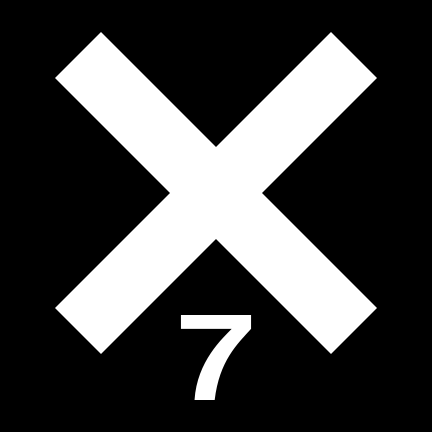 File:X7 black white.svg