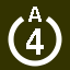 File:White 4 in white circle with A above.svg