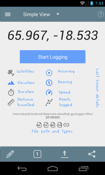 File:GPS Logger for Android main screen.png