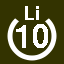 File:White 10 in white circle with Li above.svg