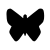 File:Butterfly black white.svg