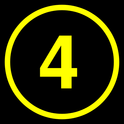 File:4 black yellow-round.svg