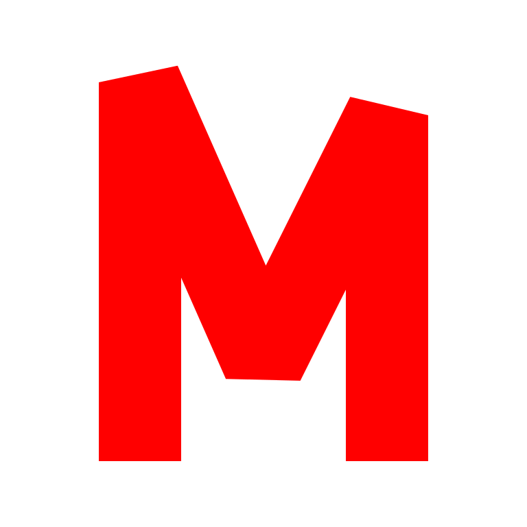 M Red. Pingmm символ м. Логотип м - красный черный белый. M svg. M rad