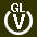 White V in white circle with GL above.svg