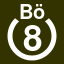 File:White 8 in white circle with Bouml above.svg