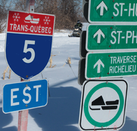 Snowmobile route sign.png