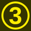 File:Yellow 3 in yellow circle.svg