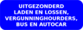 Belgian traffic sign C21 maxweight uitgezonderd laden lossen, vergunning en bus autocar.png