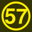 File:Yellow 57 in yellow circle.svg