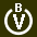 White V in white circle with B above.svg