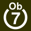 File:White 7 in white circle with Ob above.svg