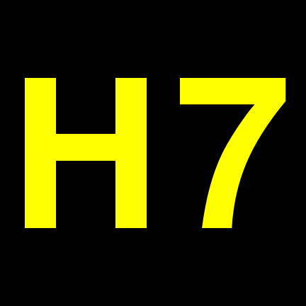 File:H7 black yellow.svg
