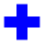 Symbol Kreuz Blau.svg