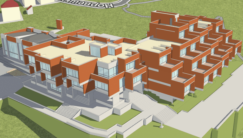 File:Elementary school in Uzice in 3D.gif