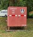 Fixed container community fire unit in Australia
