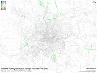 Nottingham NaPTAN derived road names.jpg