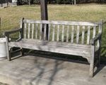 amenity=bench + direction=* + seats=* + backrest=yes + material=wood Sitzbank mit durchgehender Sitzfläche