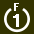White 1 in white circle with F above.svg